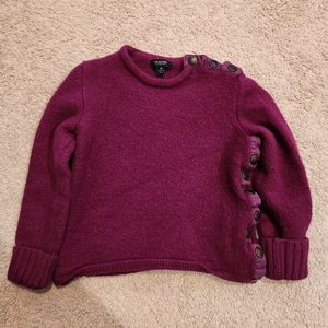 Authentic Burberry Merino Wool Plum Sweater Fits Toddler 2T